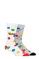 Mens and Women's 2 Pair SOCKSHOP Twister Cotton Socks - Assorted