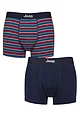Mens 2 Pack Jeep Cotton Fitted Trunks - Navy / Blue
