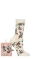 Women's 1 Pair SOCKSHOP Wildfeet Bamboo Christmas Gift Boxed Socks - Snow Berries