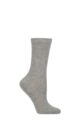 Women's 1 Pair SOCKSHOP of London Plain Bamboo Socks - Light Grey