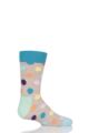 Boys & Girls 1 Pair Happy Socks All Over Dots Cotton Socks - Grey