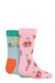 Kids 2 Pair Happy Socks Fruit Mates Socks - Multi