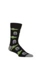 Mens 1 Pair SOCKSHOP Star Wars Mandalorian Cotton Socks - Multi