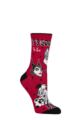Women's 1 Pair SOCKSHOP Disney Villains Cotton Socks - Multi
