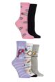 Women's 5 Pair SOCKSHOP Friends Cotton Socks - Multi