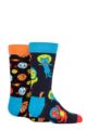Kids 2 Pair Happy Socks Spacetime Socks - Multi