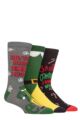Mens and Women's 3 Pair SOCKSHOP Elf Cotton Socks - Assorted