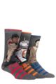 Mens 3 Pair Star Wars New Heroes BB-8, Rey and Finn Socks - Assorted