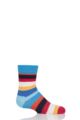 Boys & Girls 1 Pair Happy Socks Stripes Cotton Socks - Blue 2