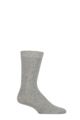Mens Pringle 1 Pair Cashmere and Merino Wool Blend Luxury Socks - Light Grey