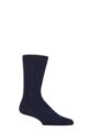 Mens Pringle 1 Pair Cashmere and Merino Wool Blend Luxury Socks - Navy