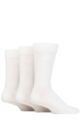 Mens 3 Pair Pringle Plain Rupert Bamboo Socks - White