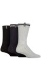 Mens 3 Pair Pringle Bamboo Leisure Socks - Grey / Navy / Black