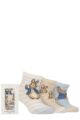 Babies and Toddler 3 Pair Beatrix Potter Peter Rabbit Gift Boxed Cotton Socks - Multi