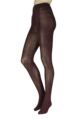 Women's 1 Pair Trasparenze Lightning Wool and Viscose Tights - Bordo