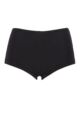 Girls and Teens 1 Pack Love Luna First Period Swimwear Boyleg Briefs - Black