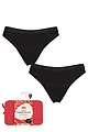 Girls and Teens 2 Pack Love Luna First Period Bikini Briefs Ready Pack - Red