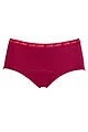 Girls and Teens 1 Pair Love Luna First Period Boyleg Briefs - Dark Cherry