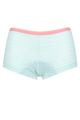 Love Luna 1 Pair Teens First Period Shortie Briefs - Aqua / White