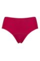 Ladies 1 Pair Love Luna Recycled Period Midi Briefs - Dark Cherry