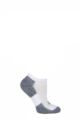 Women's 1 Pair Thorlos Lite Running Thin Cushion Micro Mini Crew Socks - White