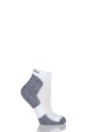 Ladies 1 Pair Thorlos Lite Running Thin Cushion Mini Crew Socks - White