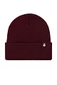 Mens and Women's 1 Pack SOCKSHOP Heat Holders Lite Maple Turnover Hat - Burgundy
