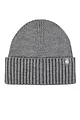 Mens and Women's 1 Pack SOCKSHOP Heat Holders Lite Ashwood Ribbed Turnover Hat - Light Grey