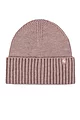 Mens and Women's 1 Pack SOCKSHOP Heat Holders Lite Ashwood Ribbed Turnover Hat - Light Pink