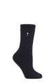 Ladies 1 Pair Heat Holders 1.6 TOG Lite Plain Socks - Black