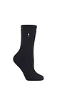 Women's 1 Pair Heat Holders 1.6 TOG Lite Plain Socks - Black