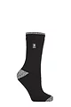 Women's 1 Pair SOCKSHOP Heat Holders 1.6 TOG Lite Patterned and Striped Socks - Tenerife Black / White