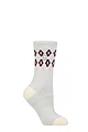 Women's 1 Pair SOCKSHOP Heat Holders 1.6 TOG Lite Patterned and Striped Socks - Lourdale Fairisle Grey