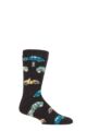 Mens 1 Pair SOCKSHOP Heat Holders 1.6 TOG Lite Hobby Thermal Socks - Charcoal Transport