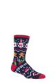 Mens 1 Pair SOCKSHOP Heat Holders 1.6 TOG Lite Christmas Socks - Festive Fun