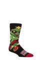 Mens 1 Pair SOCKSHOP Heat Holders 1.6 TOG Lite Christmas Socks - Rockin Around