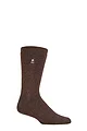 Mens 1 Pair Heat Holders 1.6 TOG Lite Socks - Brown
