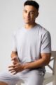 Mens 1 Pack Lazy Panda Bamboo Loungewear Selection T-Shirt - Charcoal T-Shirt