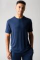 Mens 1 Pack Lazy Panda Bamboo Loungewear Selection T-Shirt - Navy T-Shirt