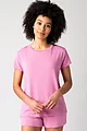 Women's 1 Pack Lazy Panda Bamboo Loungewear Selection T-Shirt - Pink T-Shirt