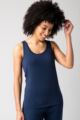 Ladies 1 Pack Lazy Panda Bamboo Loungewear Selection Vest Top - Navy Vest Top