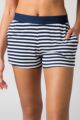 Ladies 1 Pack Lazy Panda Bamboo Loungewear Selection Shorts - Navy Stripe Shorts