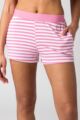 Ladies 1 Pack Lazy Panda Bamboo Loungewear Selection Shorts - Pink Stripe Shorts