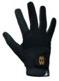 Mens and Ladies 1 Pair MacWet Short Mesh Sports Gloves - Black