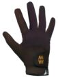Mens and Ladies 1 Pair MacWet Short Mesh Sports Gloves - Brown