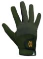 Mens and Ladies 1 Pair MacWet Short Mesh Sports Gloves - Green
