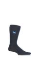 Mens 1 Pair SOCKSHOP New Individual Nations Embroidered Socks - St Andrews Charcoal