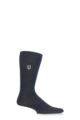 Mens 1 Pair SOCKSHOP New Individual Embroidered Initial Socks - U-Z - U Charcoal