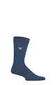 Mens 1 Pair SOCKSHOP New Individual Embroidered Initial Socks - U-Z - W Denim