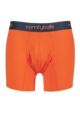 Mens 1 Pair Comfyballs Longer Leg Cotton Boxer Shorts - Orange